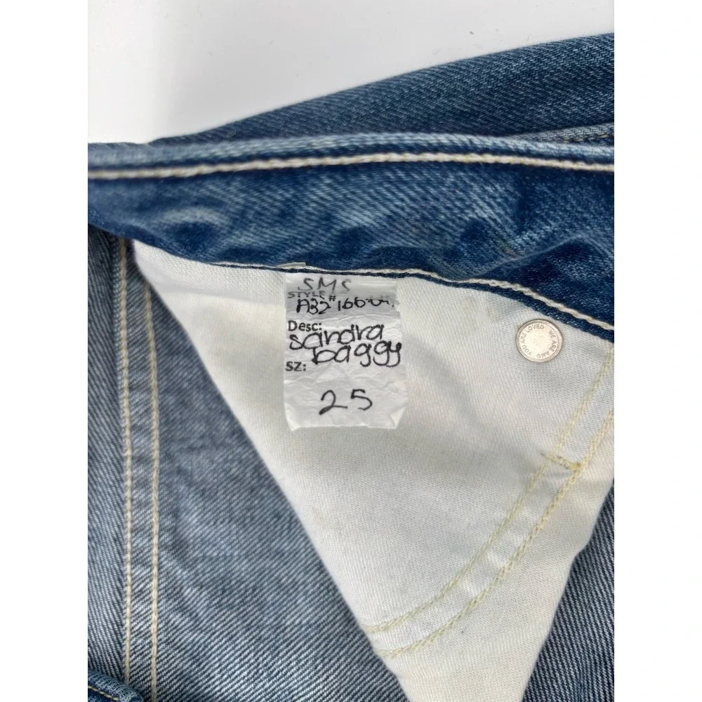 NWOT AMO Sandra Baggy Jeans Sz 25 (Meas 28) Barrel Wide Leg Cottagecore MSRP 318 - Picture 13 of 16